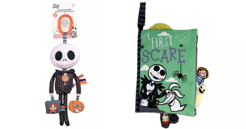 Nightmare Before Christmas Jack Baby Activity Toy and Soft Book Crib Toy