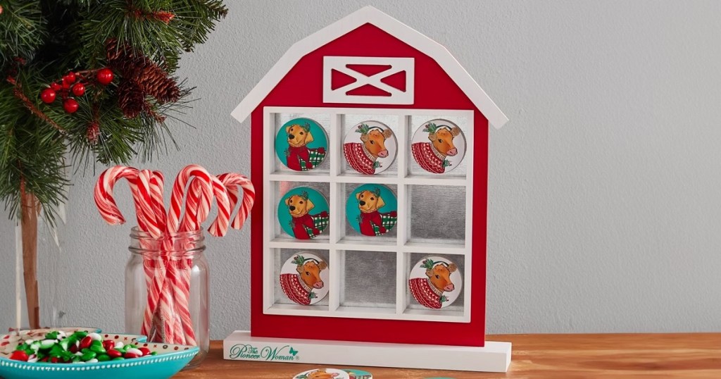 The Pioneer Woman Holiday Barn Tic-Tac-Toe Game