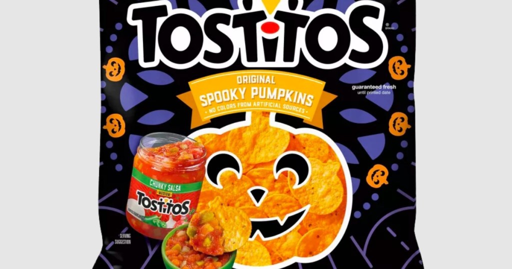 tostitos pumpkin chip bag