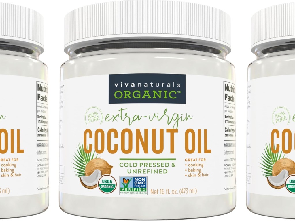 Viva Naturals Organic Coconut Oil 16oz Jar