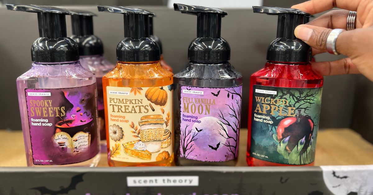 Walmart-foaming-handsoaps-display صابون اليد الرغوي للخريف والهالوين بسعر 2.50 دولار فقط على موقع Walmart.com