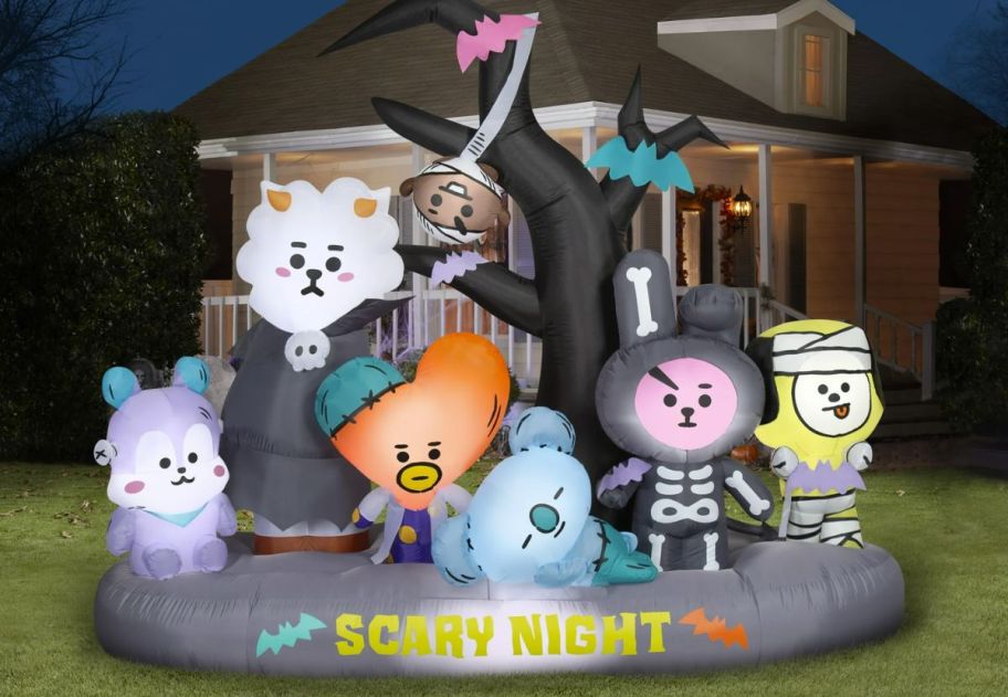 NEW Walmart Halloween Inflatables | BT21 Line Friends, Nightmare Before Christmas & More