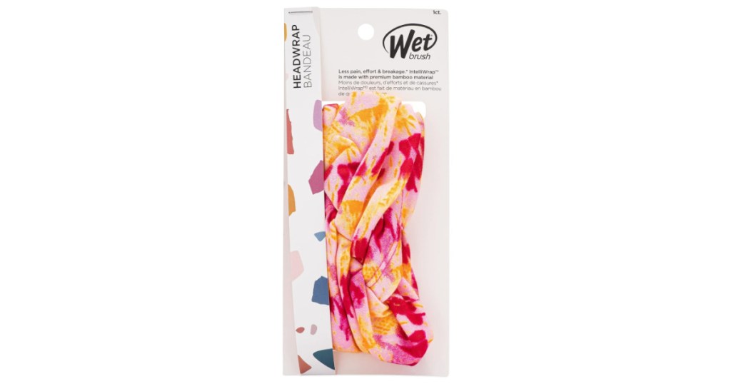 Wet Brush Headwrap- Pink Tie Dye