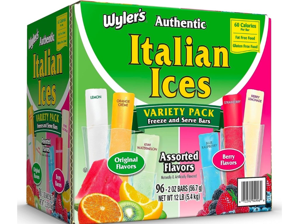 Wyler's Italian Ice Freezer Bars 96-Count