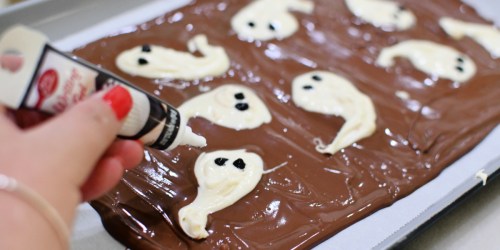 Create Ghost Halloween Bark Using Just 3 Ingredients!