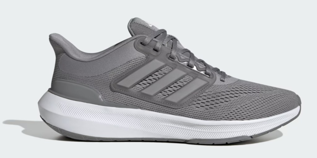gray running shoes