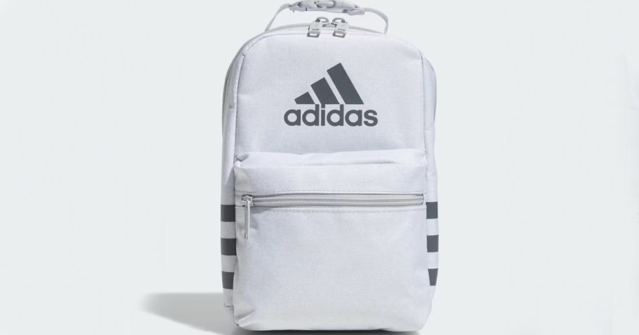 white adidas lunchbag