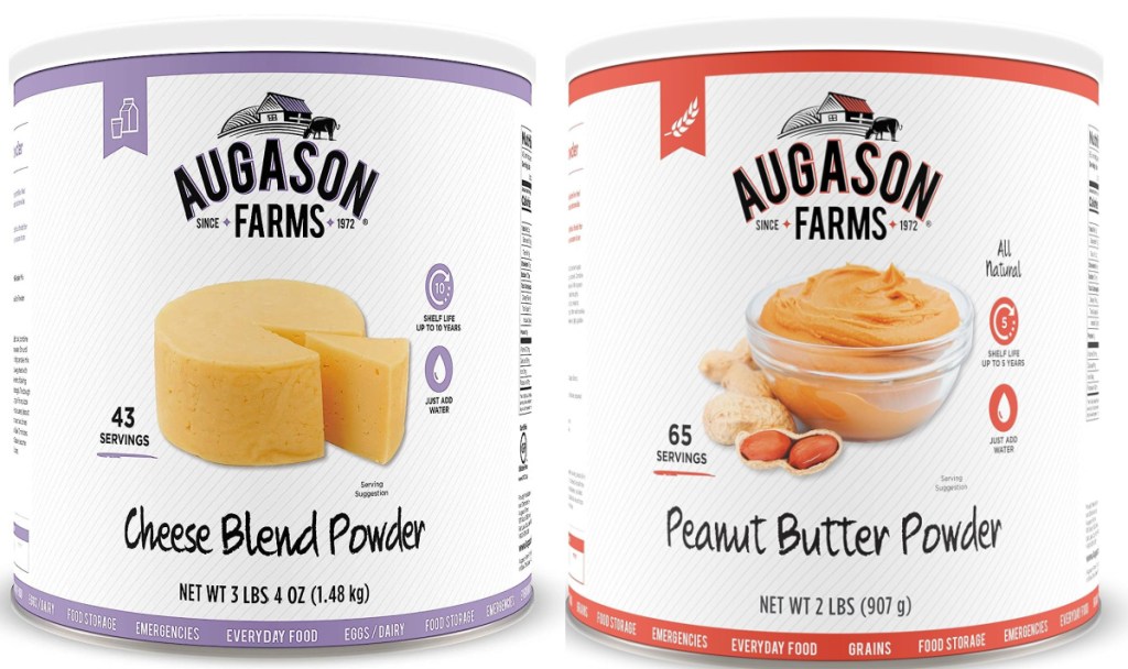 augason farms cheese and peanut butter powder