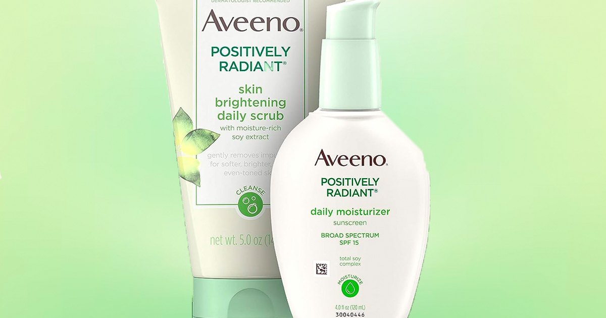 Aveeno Gift Set w/ Face Scrub & Moisturizer Only 19 Shipped on Amazon