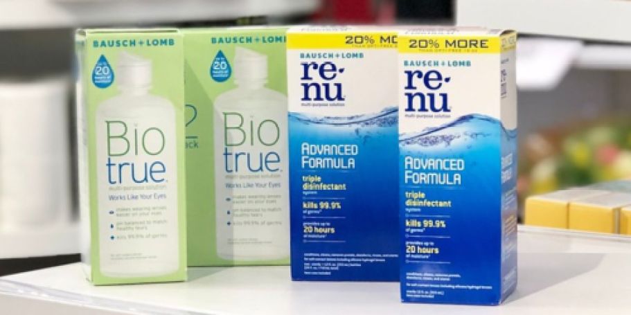 FOUR Bausch + Lomb Contact Solution Bottles Just $8 on Walgreens.com (Reg. $36)