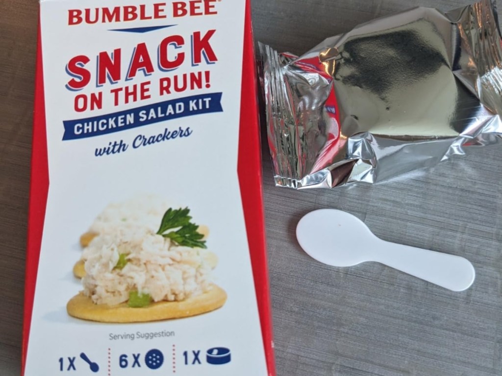 open box of Bumble Bee Chicken salad snack