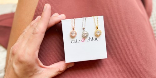 Cate & Chloe 18K Gold Plated Pendant Necklace Only $16.80 Shipped (Includes Gift Box)