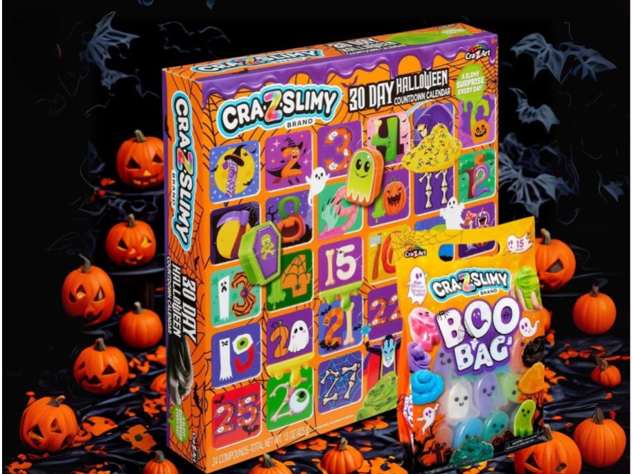 crazslimy advent calendar and boo bag