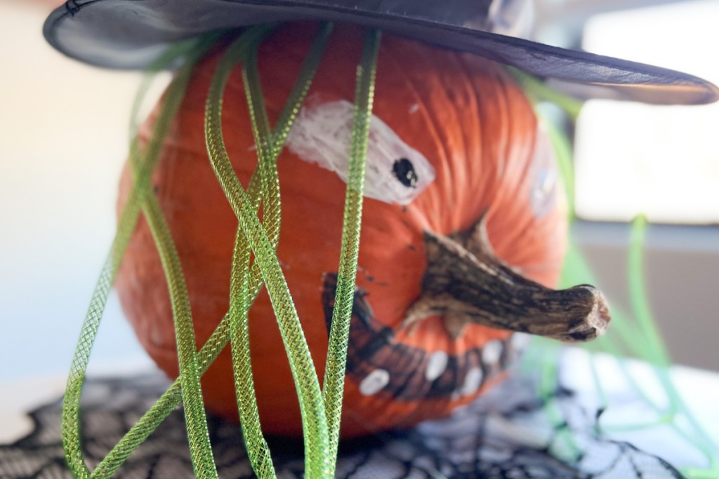 pumpkin turned sideways