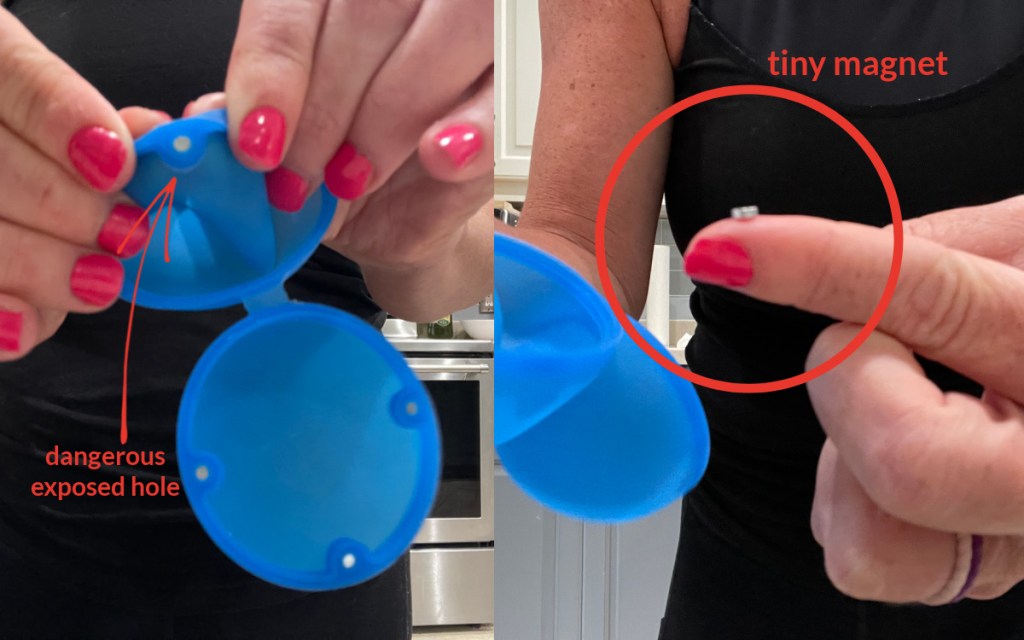 removing magnets from water balloons