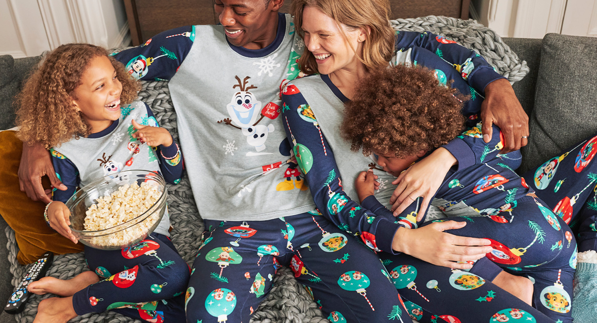Family Christmas Matching Pajamas at Walmart NOW | Disney’s 100th Anniversary Set from $12.98