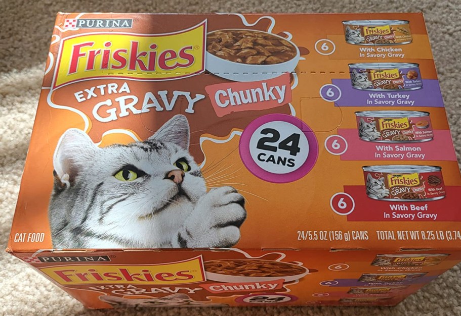 Purina Friskies Gravy Wet Cat Food Variety Pack 24-Count Just $12 Shipped on Amazon