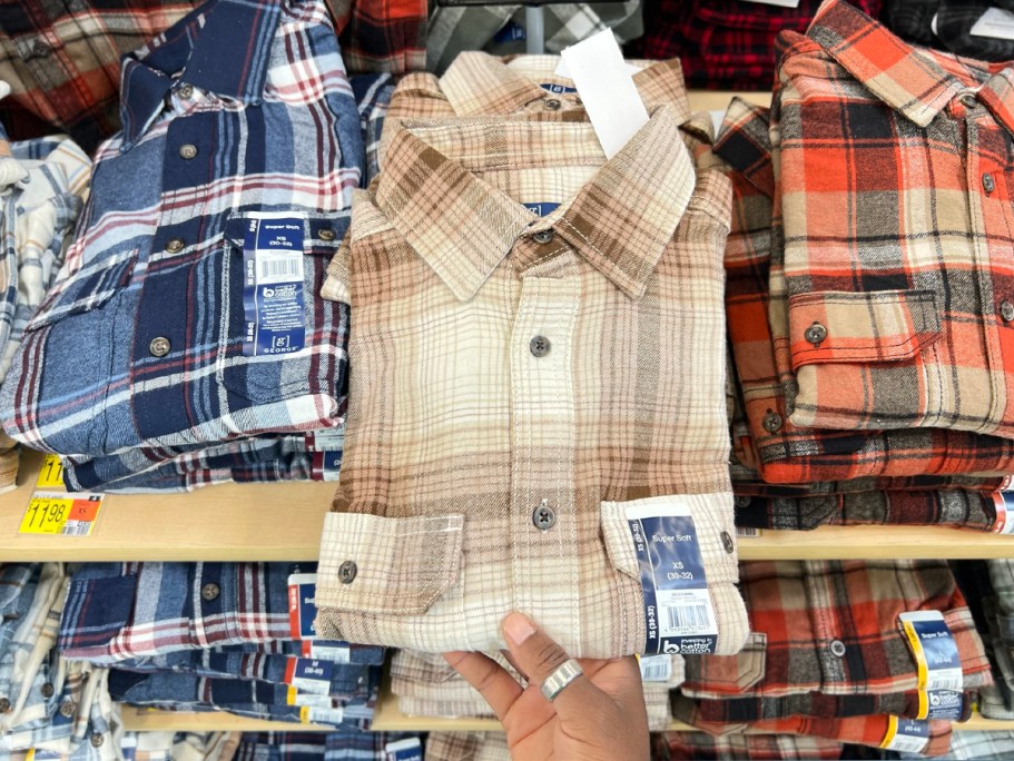 Men’s Flannel Shirts Only $4.98 on Walmart.com (Reg. $13) | Big & Tall Sizes Included!