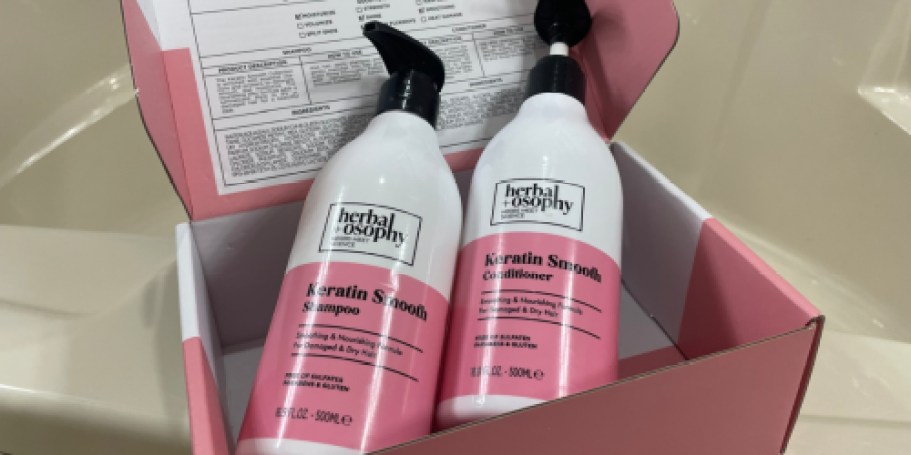 Herbalosophy Keratin Shampoo & Conditioner Set Just $12 Shipped on Amazon