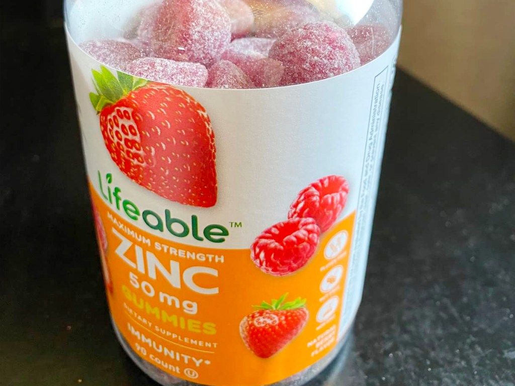 lifeable zinc gummies bottle