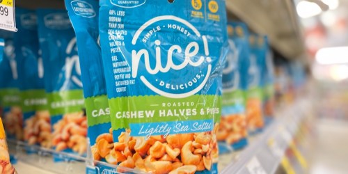 Nice Cashews 8.5oz Bags Only $2.24 at Walgreens (Regularly $6.29)