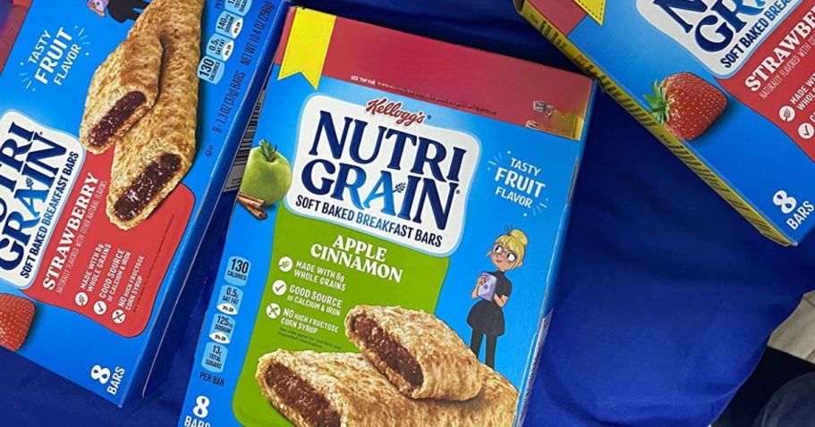 Kellogg’s Nutri-Grain Breakfast Bars 48-Pack Only $12.55 Shipped on Amazon (Just 26¢ Each)