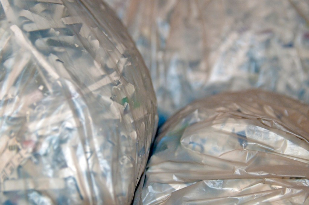 bags of shredded paper from free paper shredding events near me