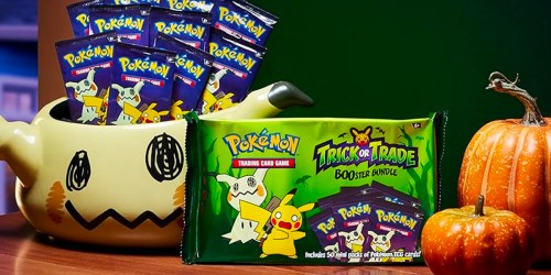 Pokemon Halloween BOOster 50-Pack Just $18.49 Shipped (Fun for Trick or Treaters)