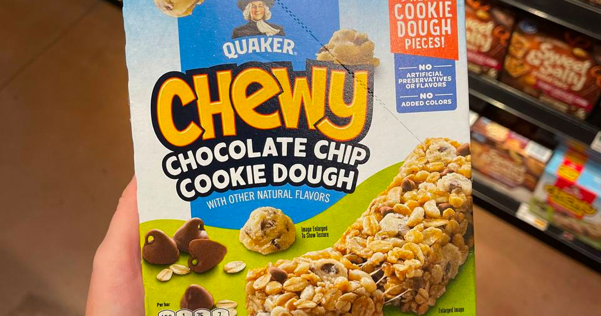 WOW! 5 Better Than FREE Quaker Chewy Bars 6-Packs at Kroger After Cash ...