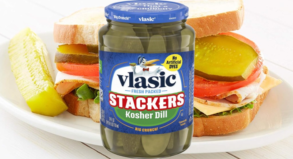 Vlasic Stackers Dill Pickles 24oz Jar Only .82 Shipped on Amazon