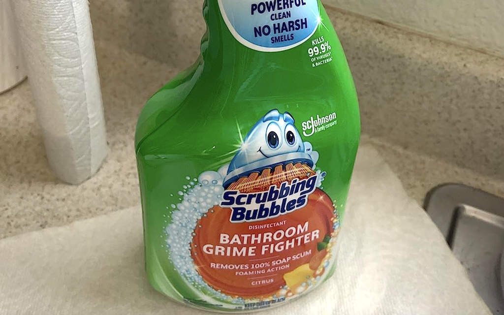 Scrubbing Bubbles bathroom cleaner 