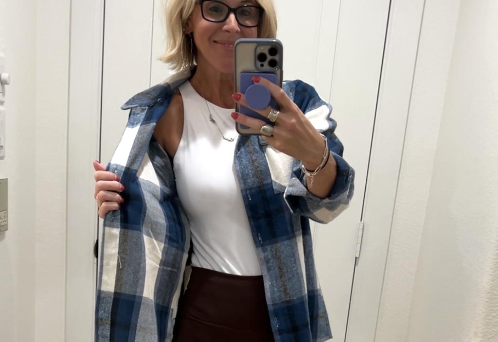 Women’s Plaid Shacket ONLY $25.99 on Amazon (Regularly $50) | Multiple Color Options!
