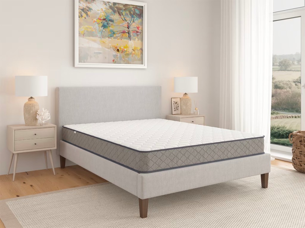 queen mattress in bedroom