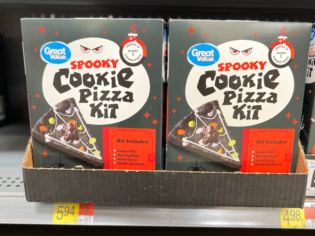 spooky pizza kit on shelf