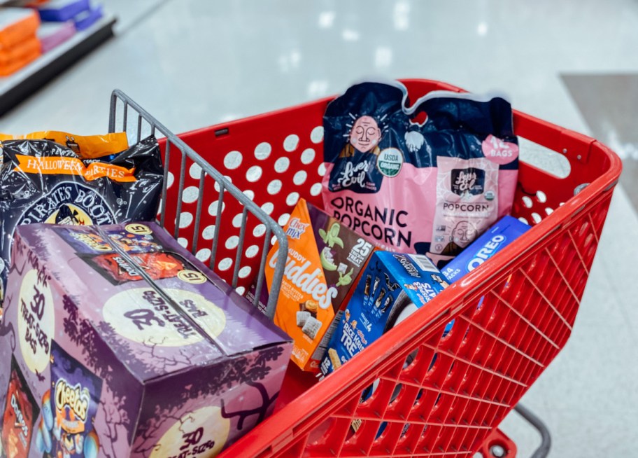 target snacks in cart