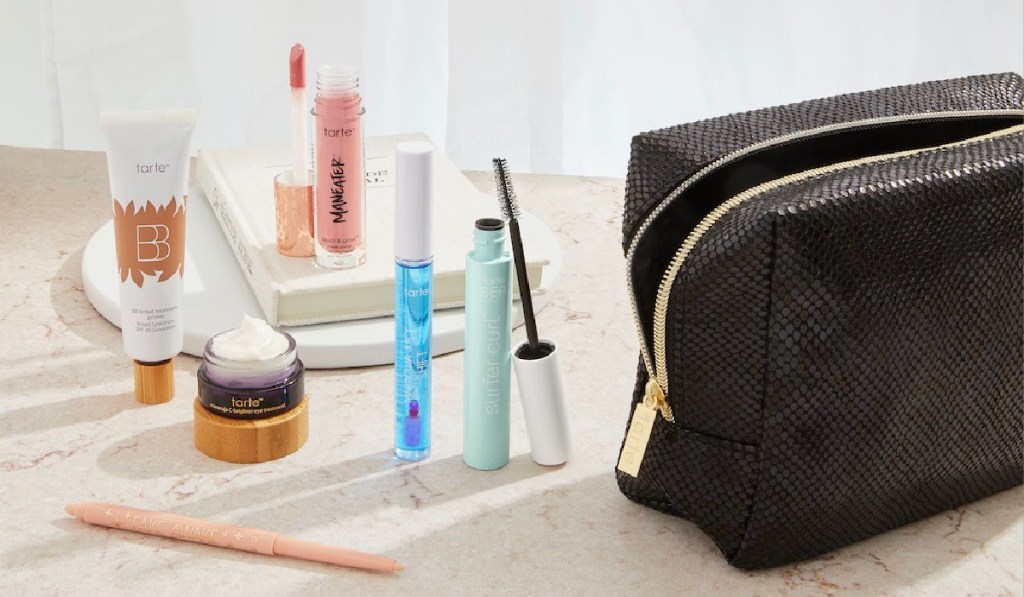 tarte cosmetics and makeup bag
