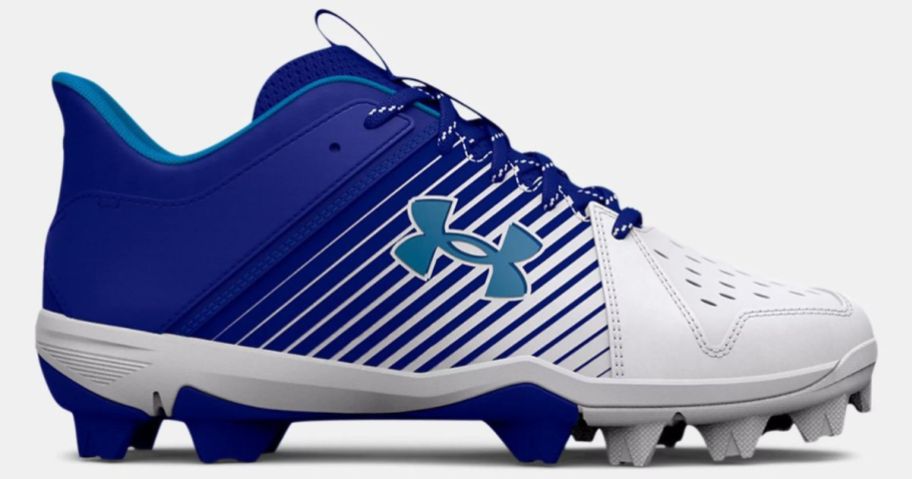 under armour blue and white cleats