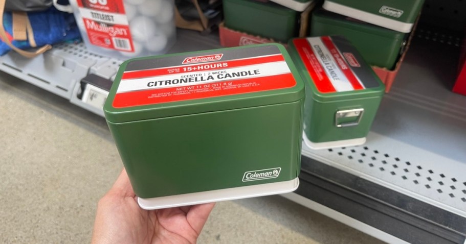 This Retro Coleman Cooler Citronella Candle Is Perfect for Summer Nights