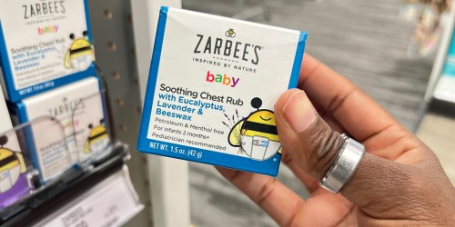 Zarbee’s Baby Soothing Chest Rubs Only 68¢ Each After Cash Back & Target Gift Card (Reg. $7)