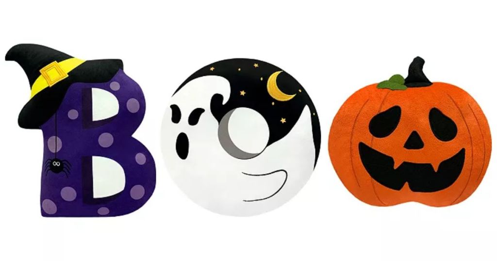Celebrate Together™ Halloween BOO Shaped 3-piece Pillow Set