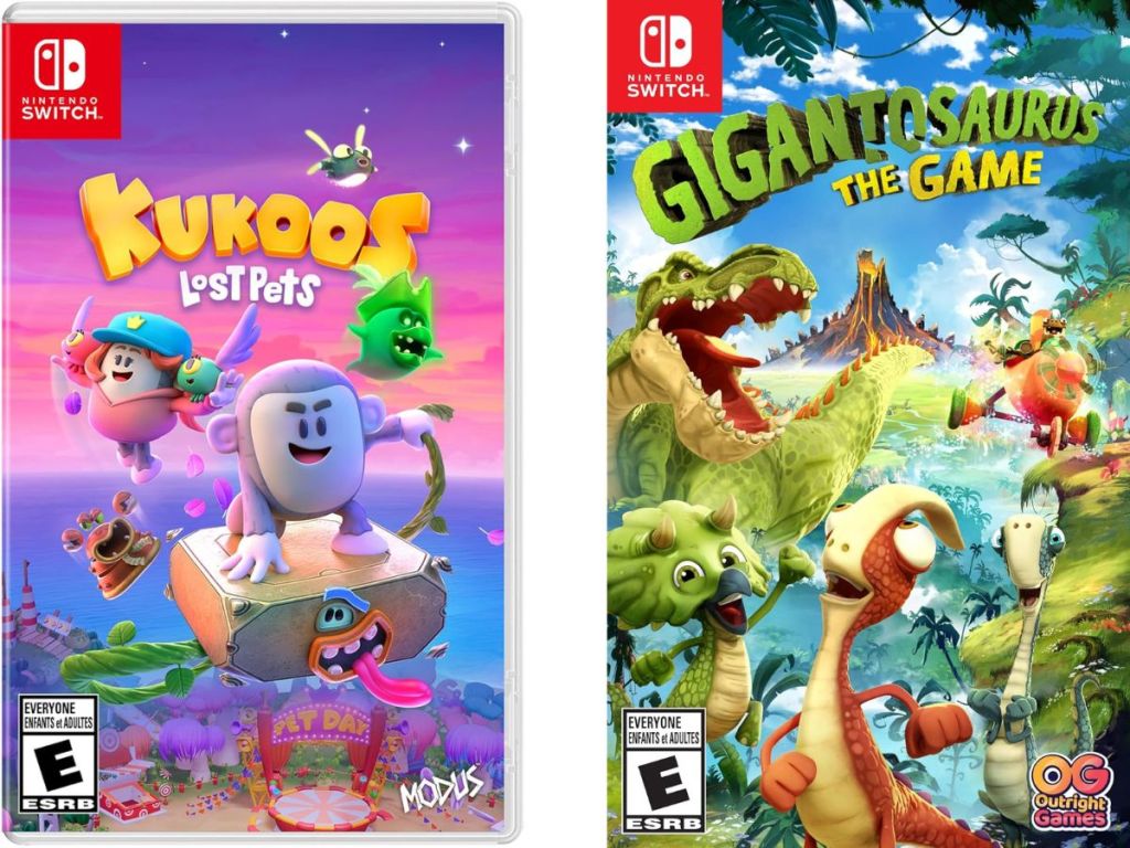 Kukoos Lost Pets and Gigantosaurus The Game for Nintendo Switch 