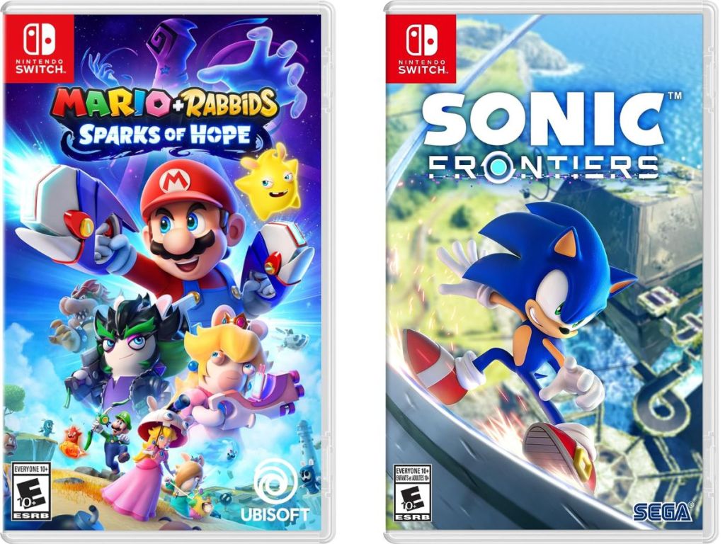 Mario + Rabbids Sparks of Hope – Standard Edition and Sonic Frontiers for Nintendo Switch