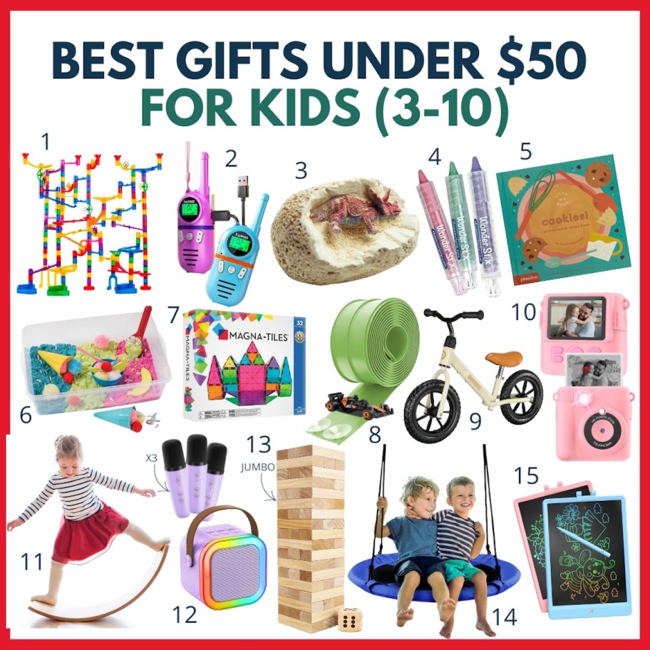 collage of kids toys 