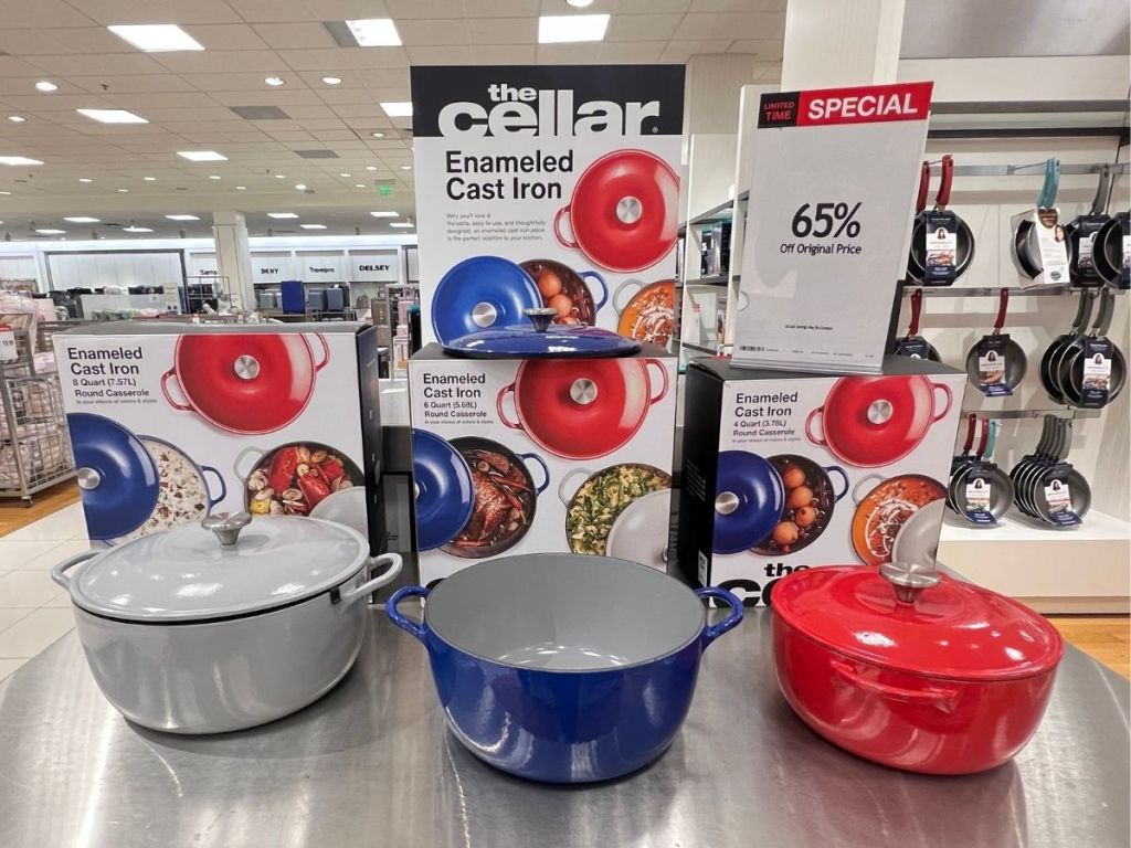 The Cellar Enameled Cast Iron 6-Qt. Round Dutch Oven at Macy's 