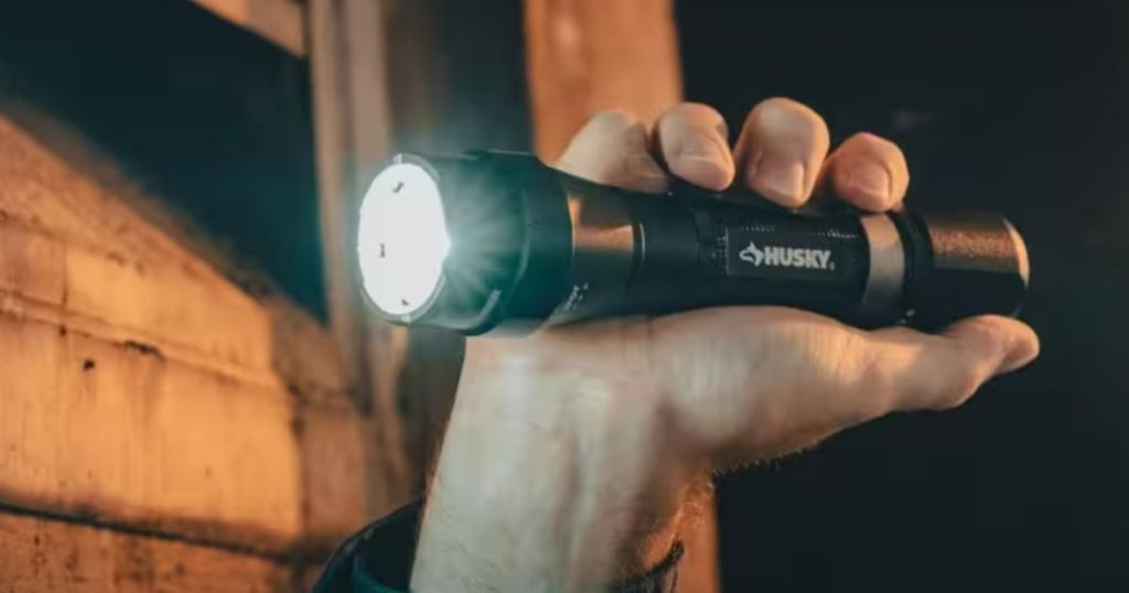 Husky 1200 Lumen LED Rechargeable Focusing Flashlight