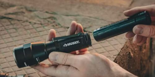 Husky LED Rechargeable Flashlights Just $9.47 Each at Home Depot (Reg. $35) | Great Stocking Stuffer!