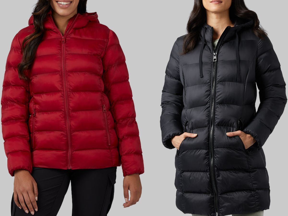 Stock images of 2 women wearing 32 degrees jackets
