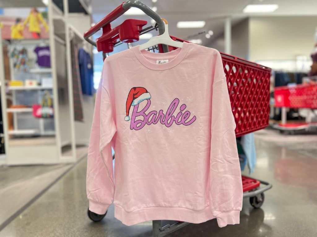 Women's Barbie Holiday Graphic Sweatshirt at Target