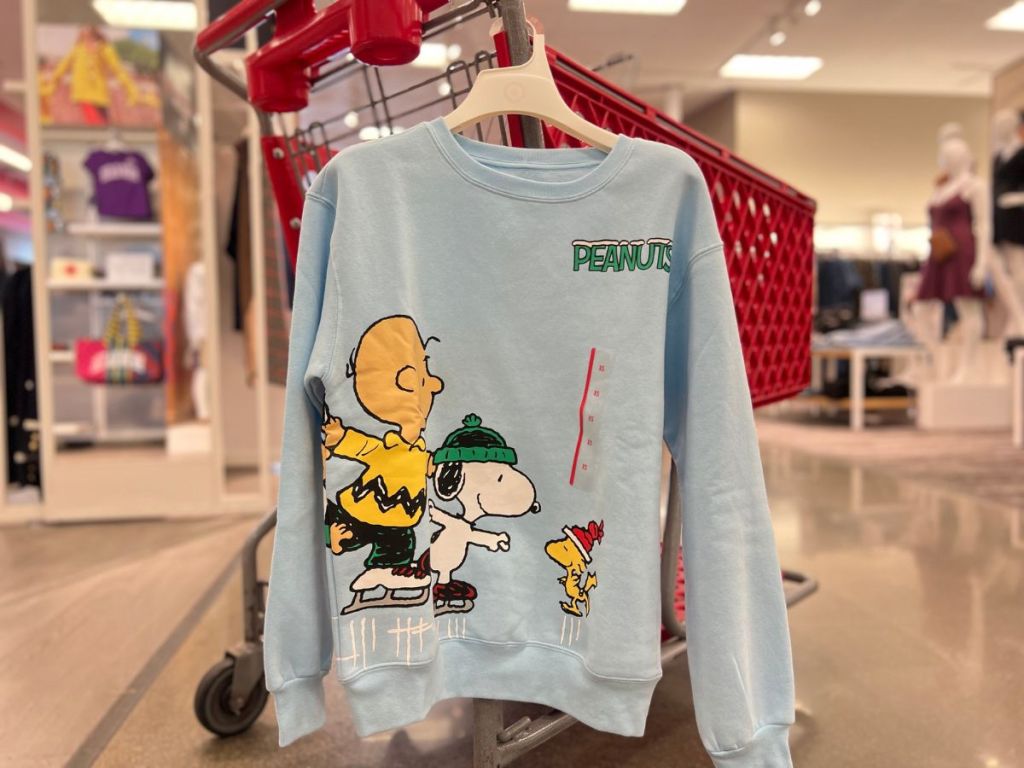 Women's Peanuts Skating Graphic Sweatshirt at Target