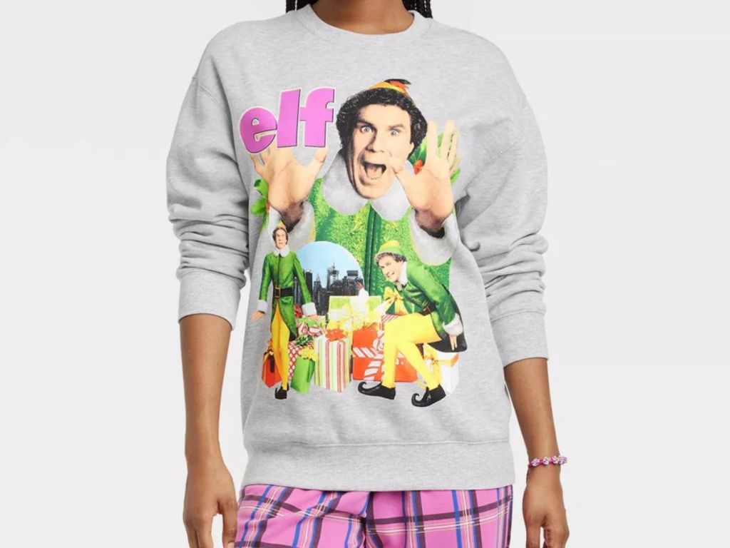 Women's Elf Collage Graphic Sweatshirt at Target